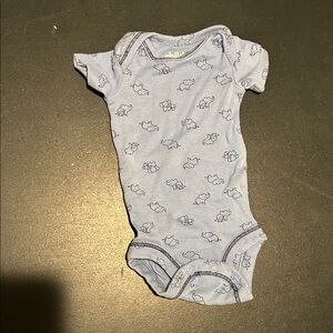 Child of Mine Blue Elephant Bodysuit